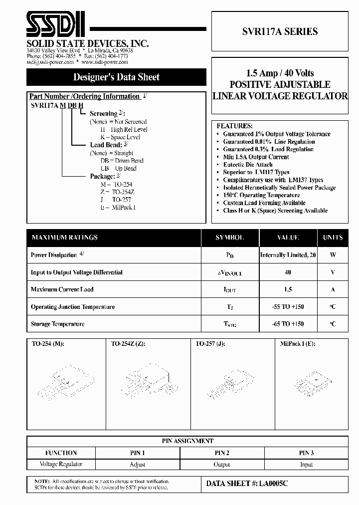 SVR117A_1320016.PDF Datasheet