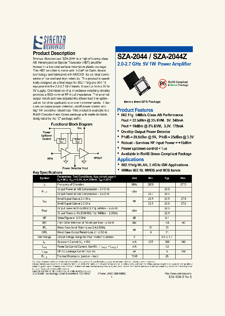 SZA-2044_1090410.PDF Datasheet