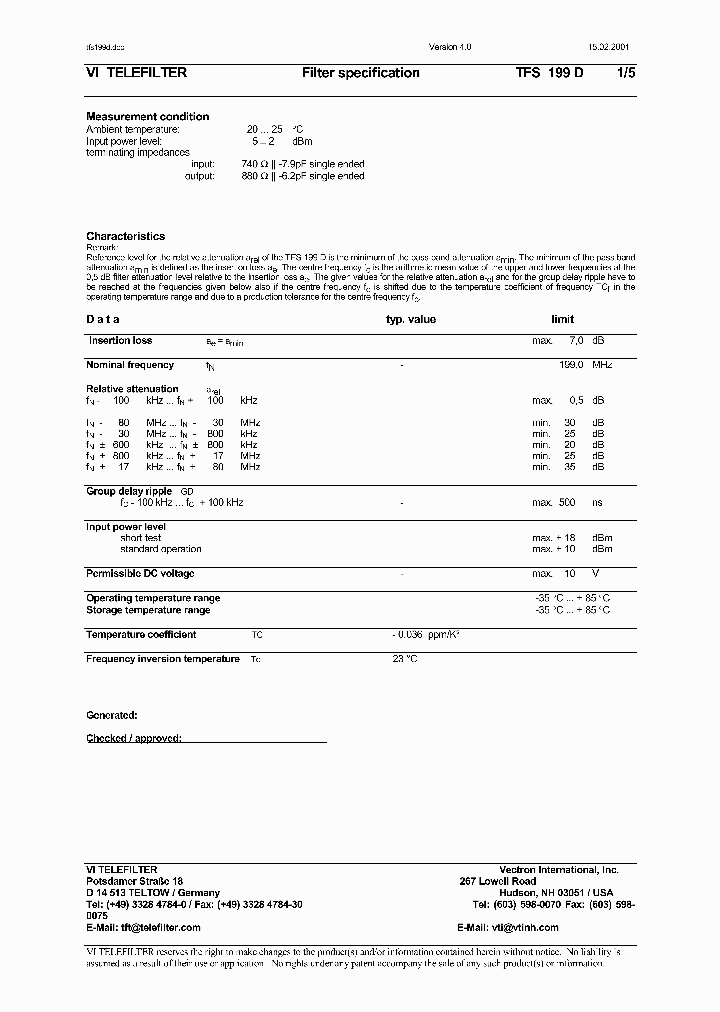 TFS199D_1324466.PDF Datasheet