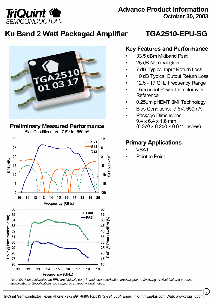 TGA2510-EPU-SG_1174068.PDF Datasheet