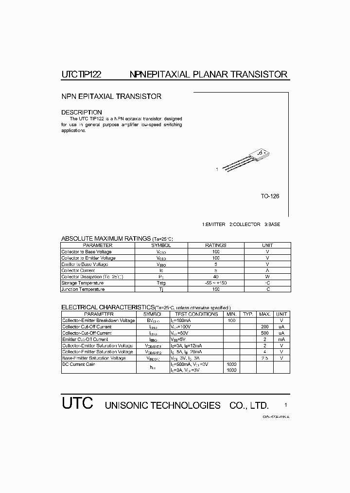 TIP122_1325235.PDF Datasheet