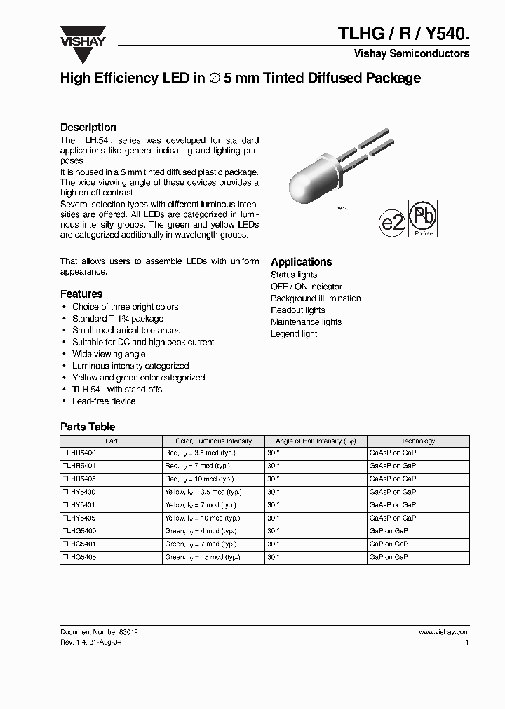 TLHY5405_1326244.PDF Datasheet