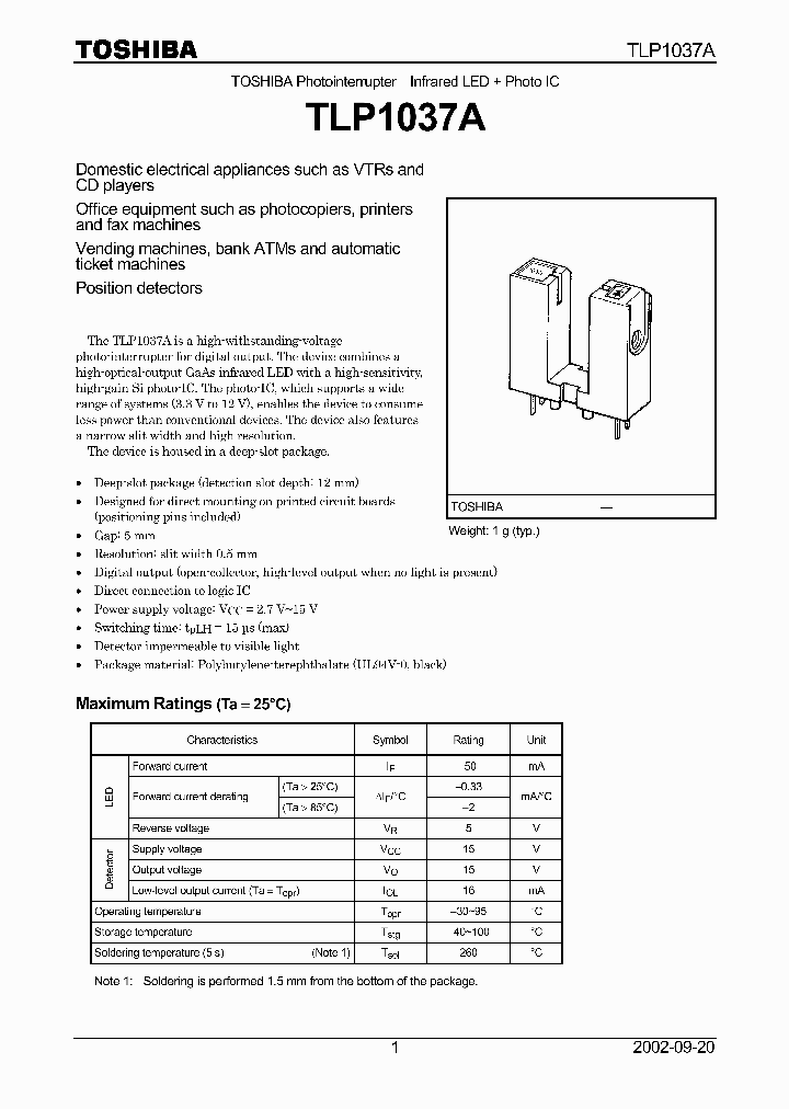 TLP1037A_1174996.PDF Datasheet