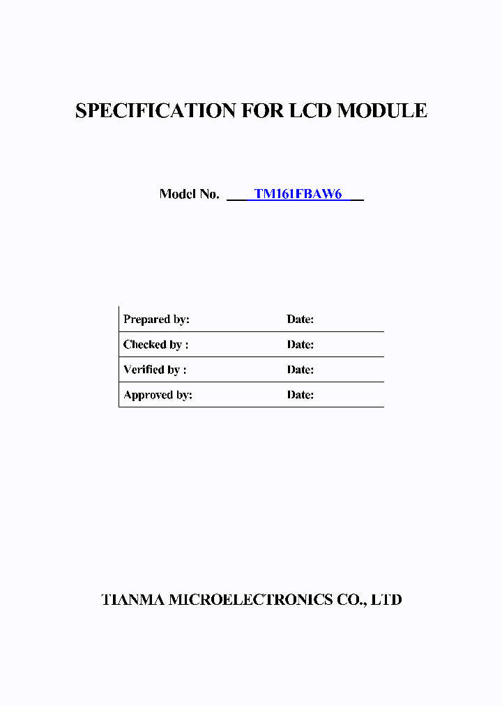 TM161FBAW6_1326843.PDF Datasheet