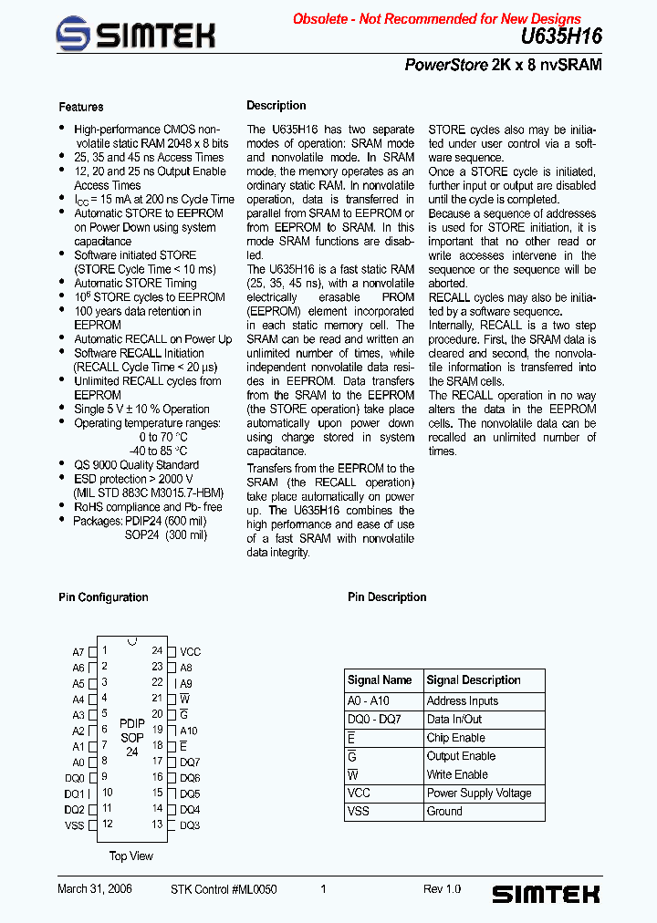 U635H16_895173.PDF Datasheet