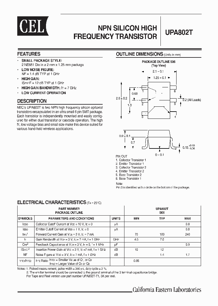 UPA802T_1064603.PDF Datasheet