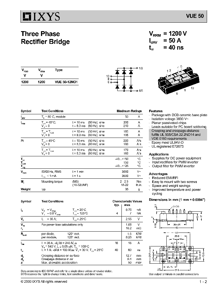 VUE50-12NO1_1335260.PDF Datasheet