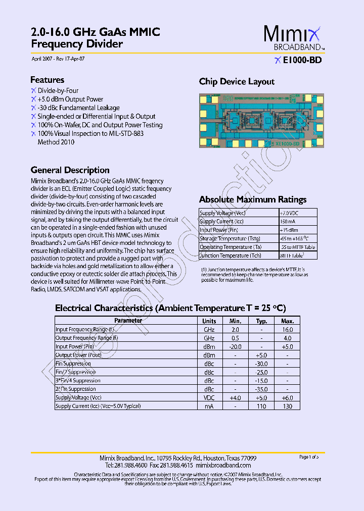 XE1000-BD-EV1_1116713.PDF Datasheet