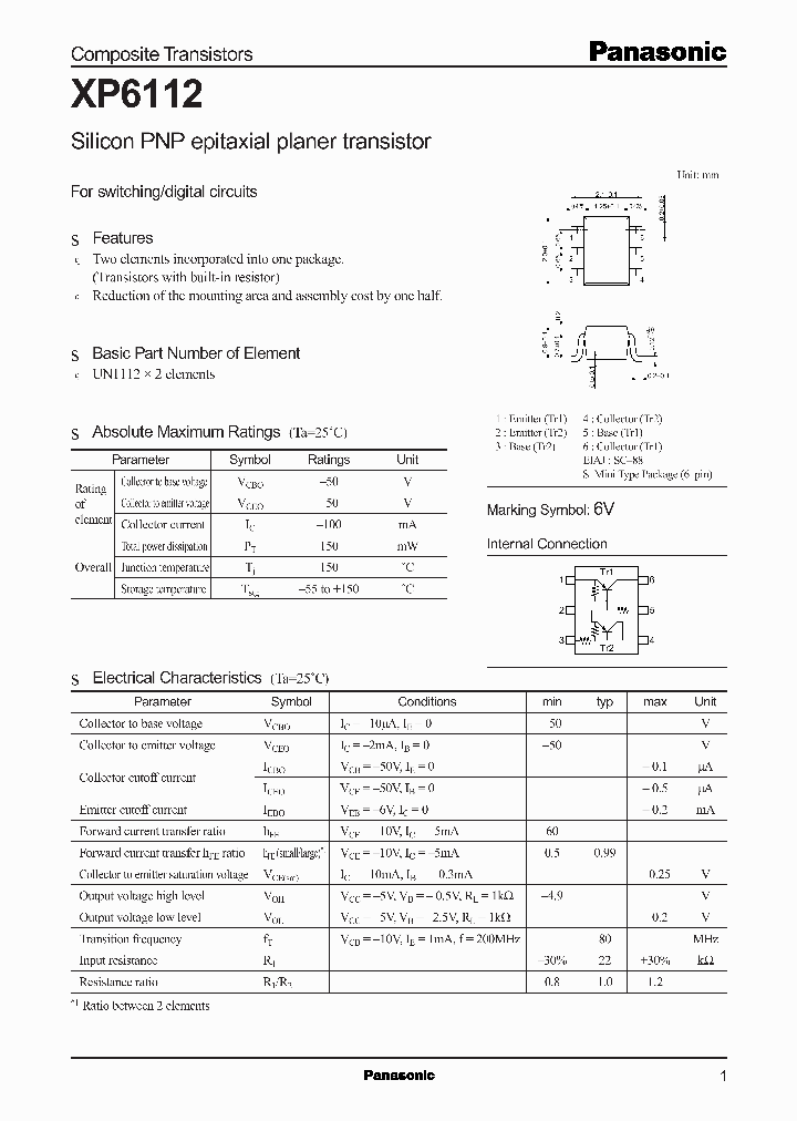 XP6112_1338101.PDF Datasheet