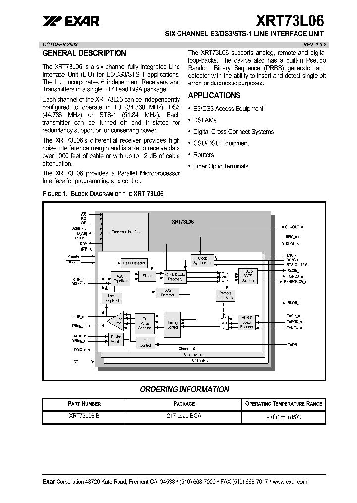 XRT73L06_1177771.PDF Datasheet