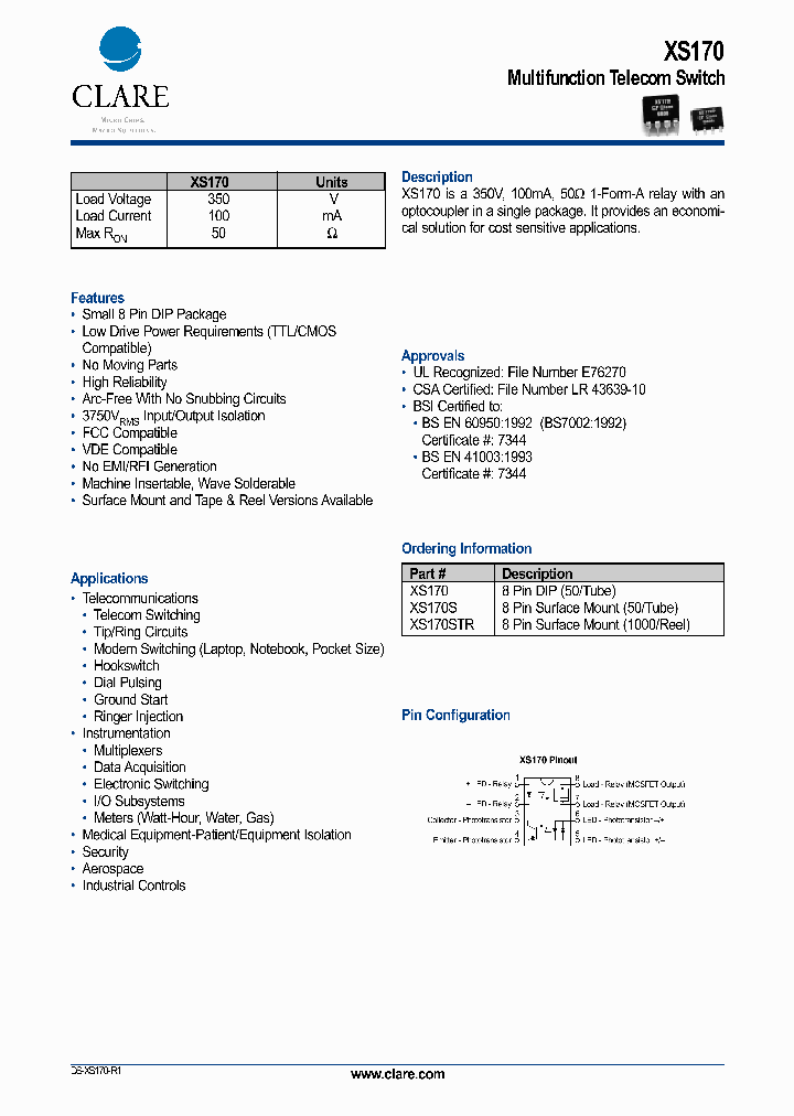 XS170STR_1338468.PDF Datasheet