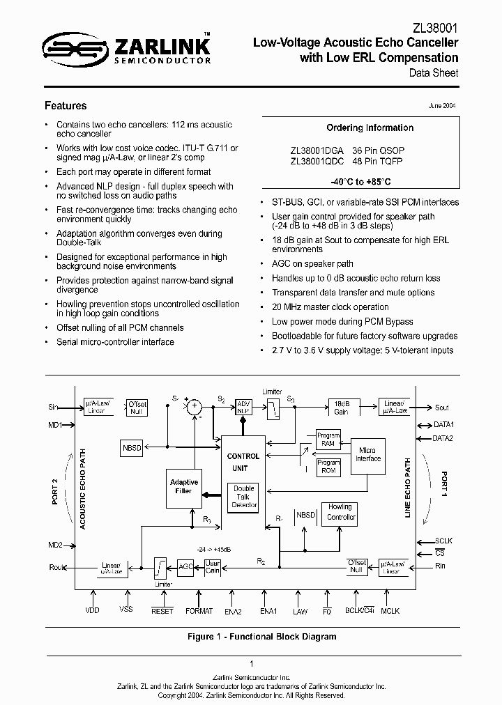 ZL38001QDC_1339129.PDF Datasheet