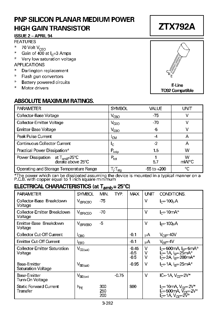 ZTX792A_1339581.PDF Datasheet