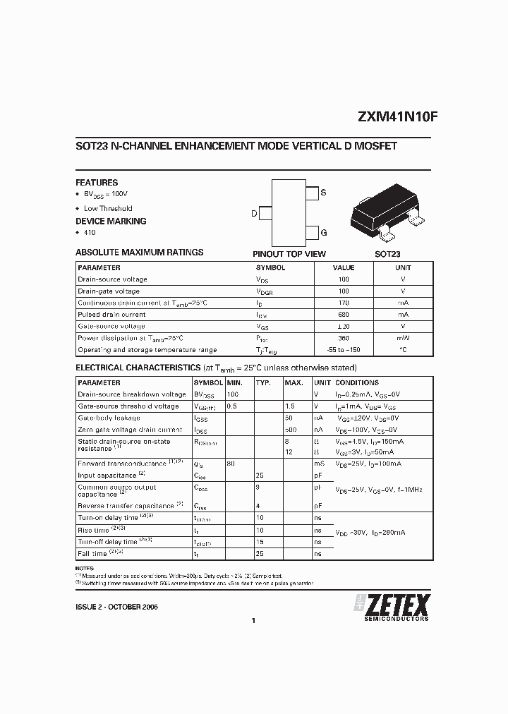 ZXM41N10F_1339768.PDF Datasheet