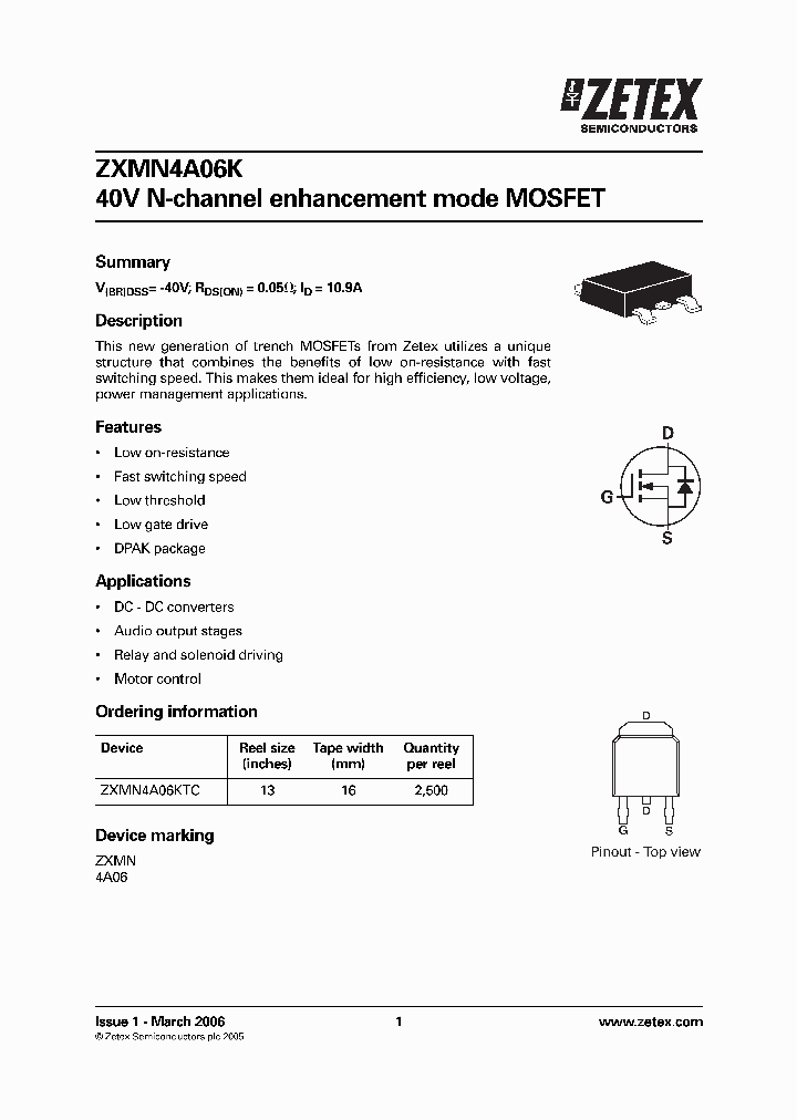 ZXMN4A06KTC_1339878.PDF Datasheet