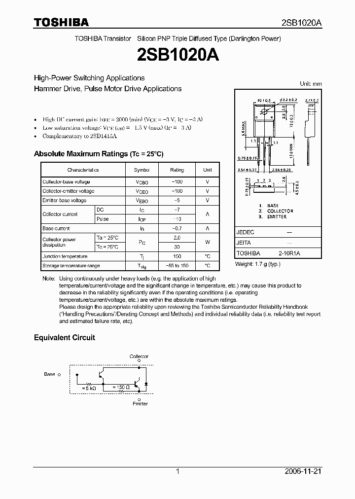 2SB1020A06_4111377.PDF Datasheet