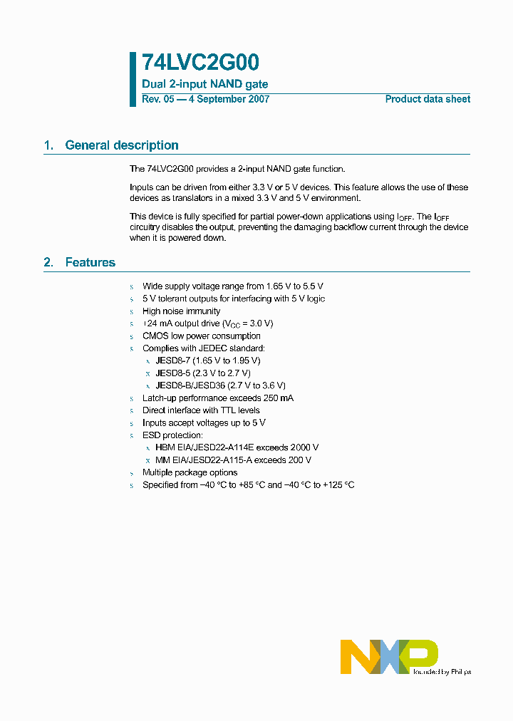 74LVC2G00GM_4128002.PDF Datasheet