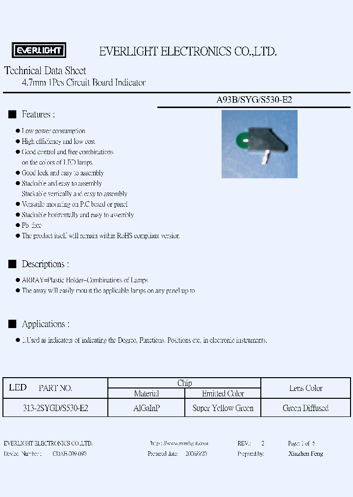 A93B-SYG-S530-E2_4147370.PDF Datasheet