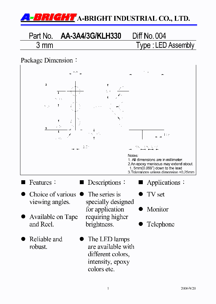 AA-3A4-3G-KLH330_4136187.PDF Datasheet