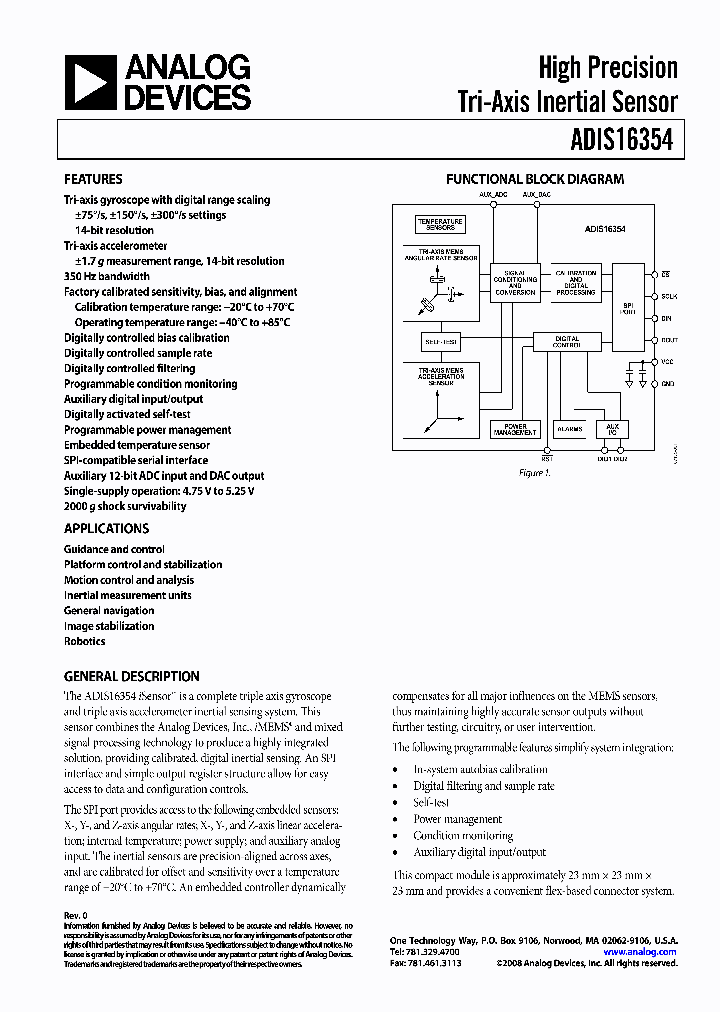 ADIS16354_4120761.PDF Datasheet