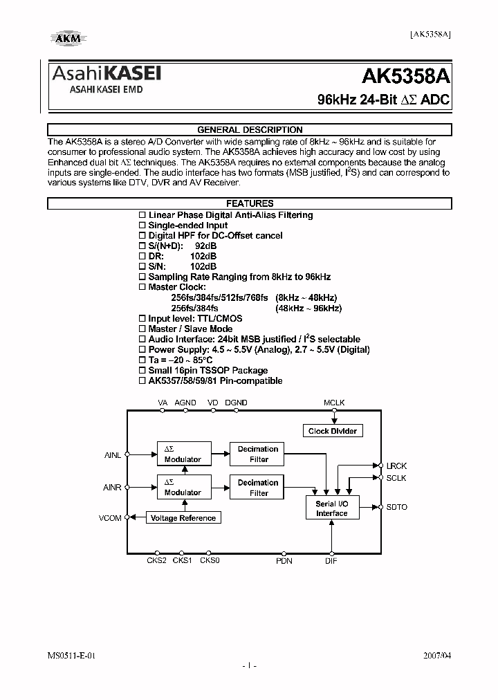 AK5358A_4110011.PDF Datasheet