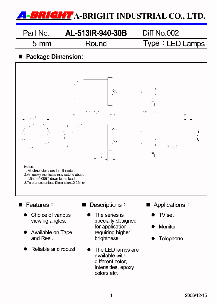 AL-513IR-940-30B_4144145.PDF Datasheet