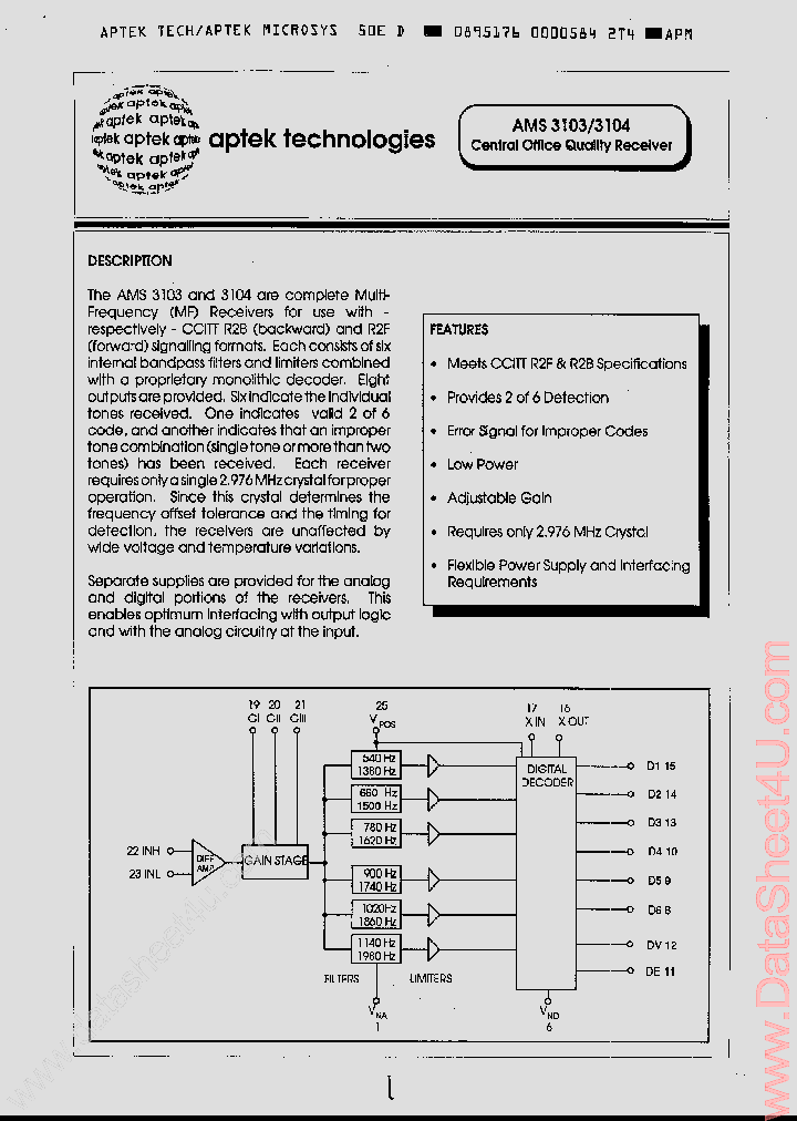 AMS3103_4107299.PDF Datasheet