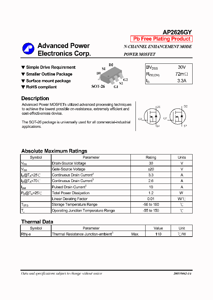 AP2626GY_4117327.PDF Datasheet