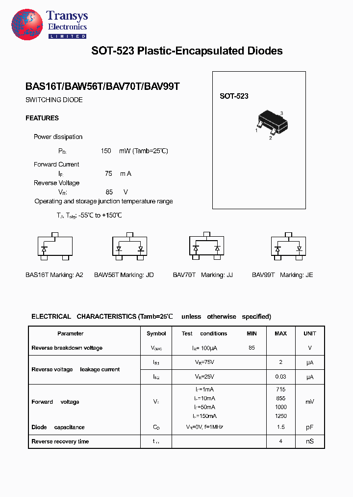 BAS16T_4108391.PDF Datasheet