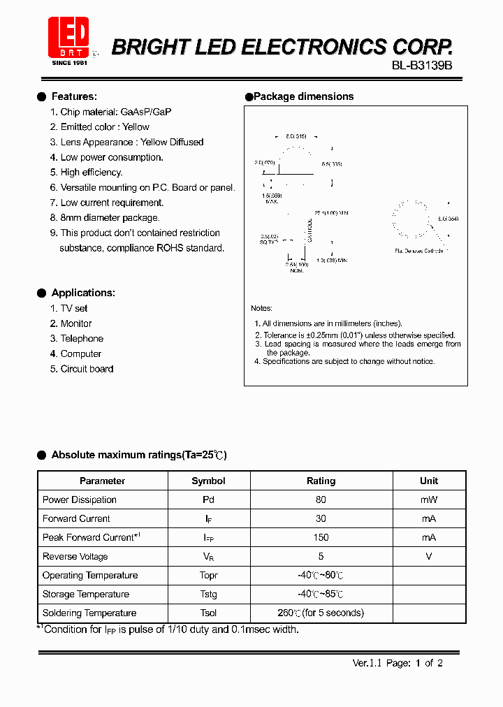 BL-B3139B_4165103.PDF Datasheet