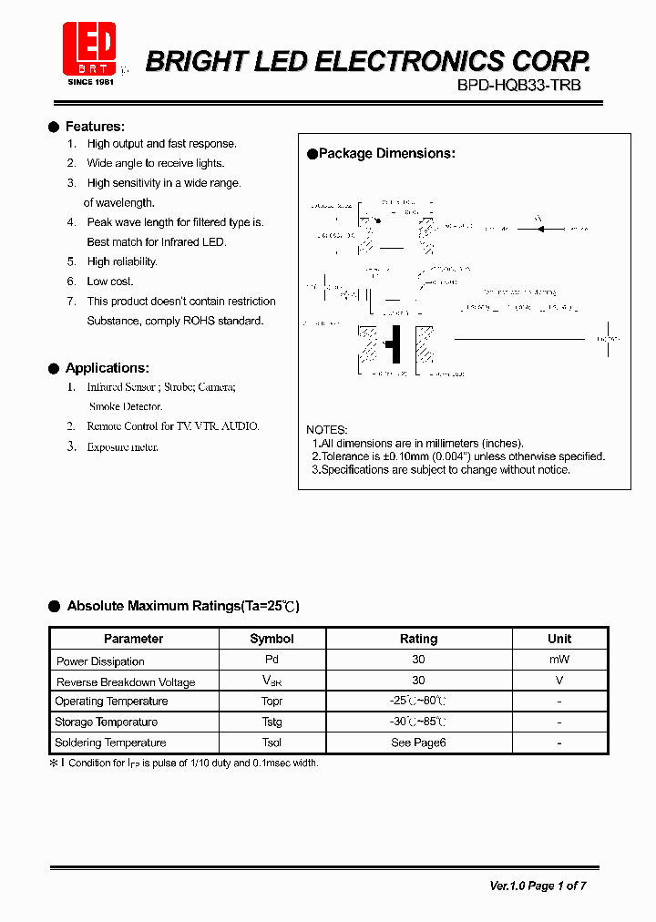 BPD-HQB33-TRB_4136854.PDF Datasheet