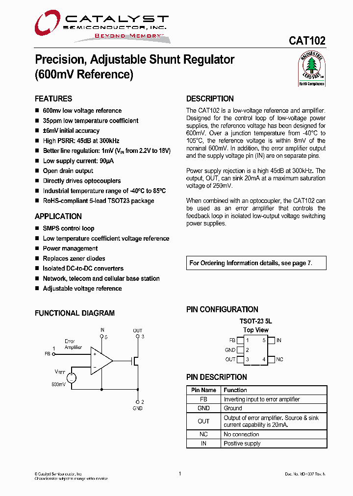 CAT102TDI-G_4158290.PDF Datasheet