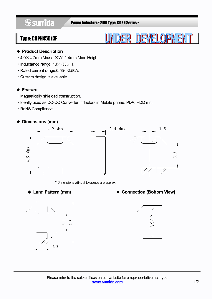 CDPH45D13FNP-1R0NC_4137923.PDF Datasheet