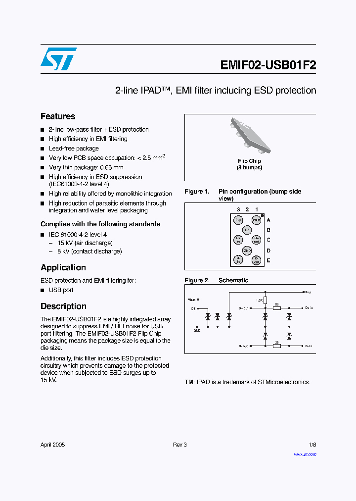 EMIF02-USB01F2_4164550.PDF Datasheet