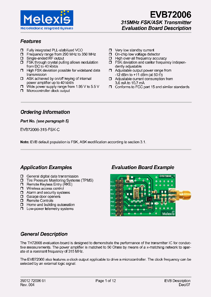 EVB72006-433-FSK-A_4142176.PDF Datasheet