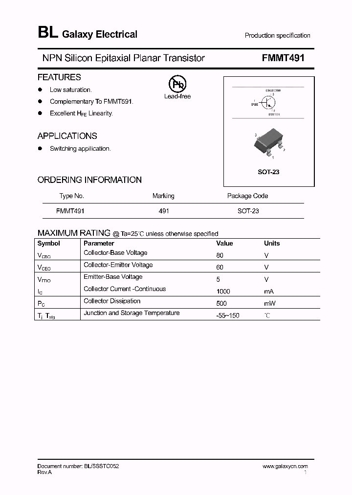 FMMT491_4159093.PDF Datasheet