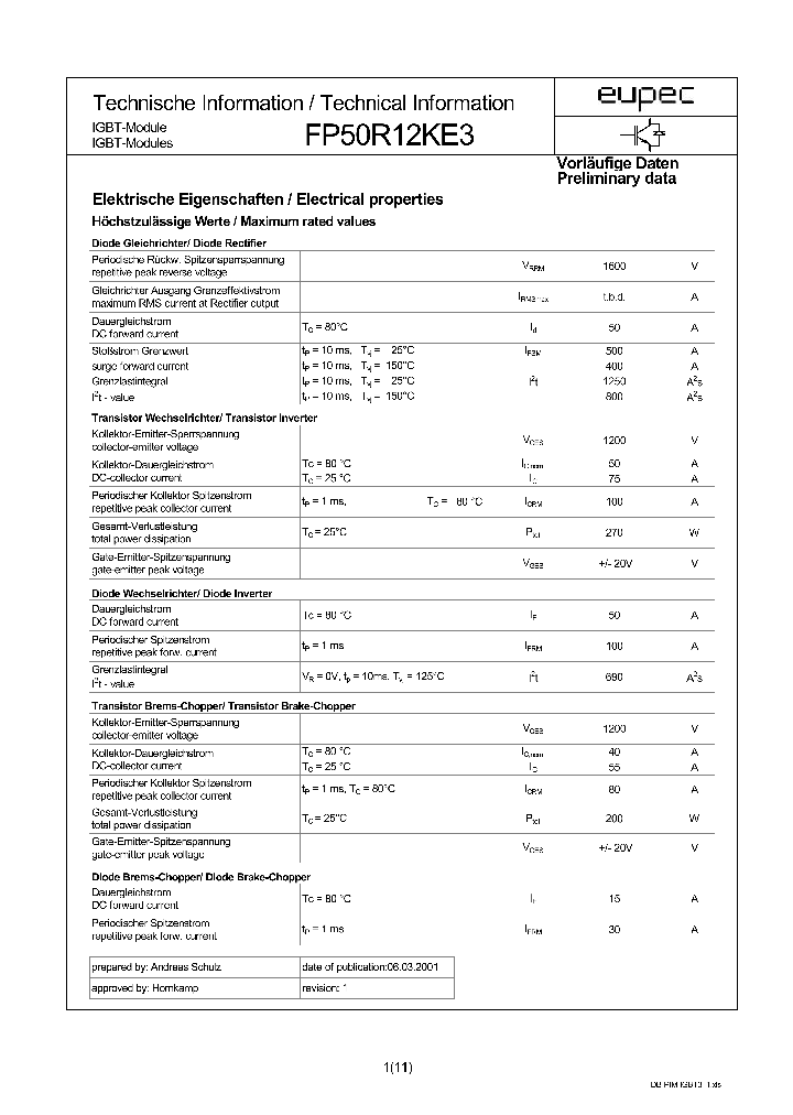 FP50R12KE3_4132540.PDF Datasheet