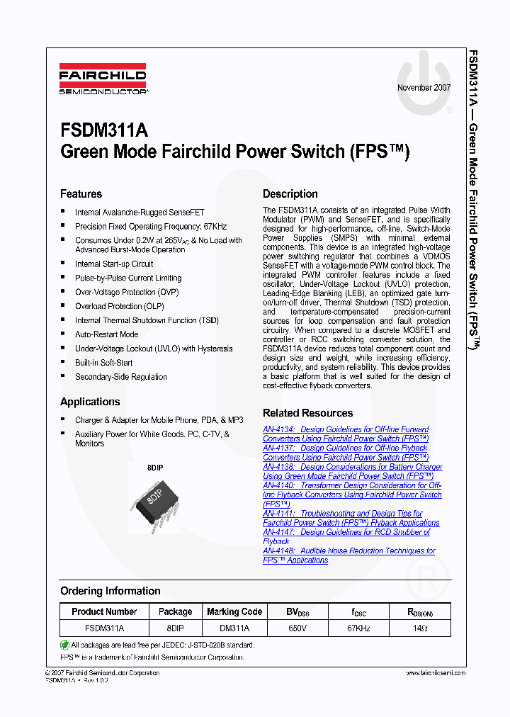FSDM311A_4148965.PDF Datasheet