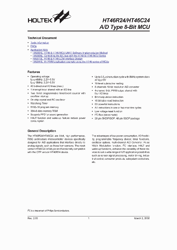 HT46R2406_4123900.PDF Datasheet