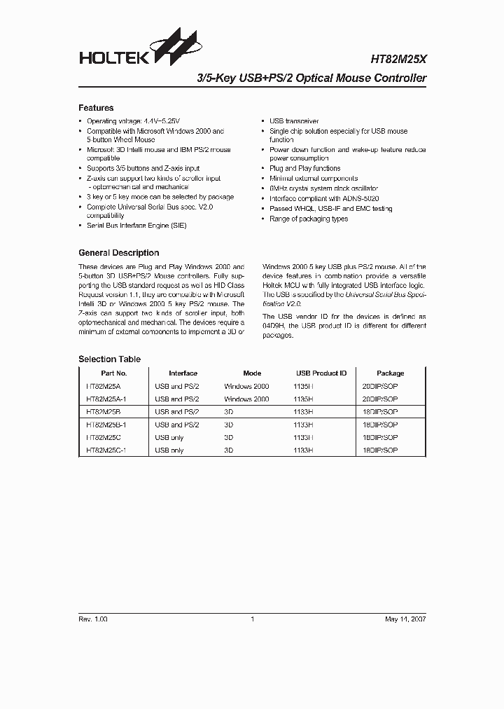 HT82M25X_4111930.PDF Datasheet