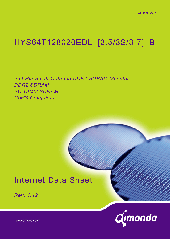 HYS64T128020EDL_4122352.PDF Datasheet