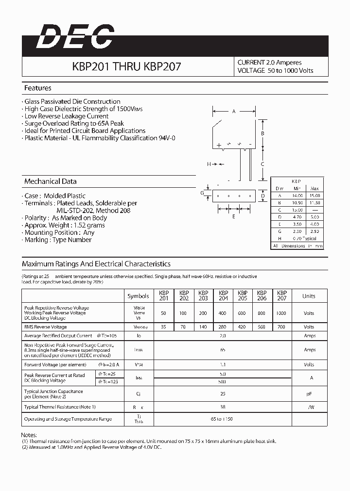 KBP206_4114982.PDF Datasheet