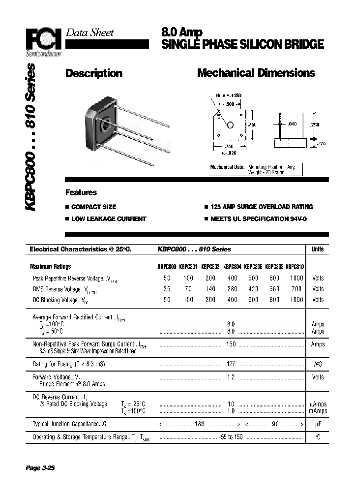 KBPC810_4148558.PDF Datasheet