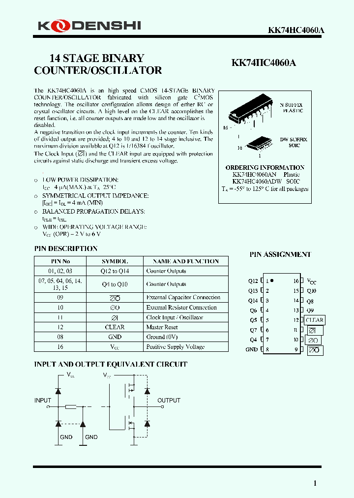 KK74HC4060A_4158462.PDF Datasheet