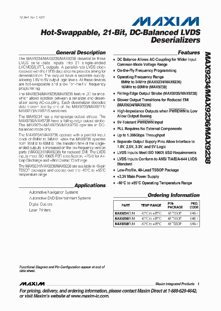 MAX9234EUM_4127804.PDF Datasheet