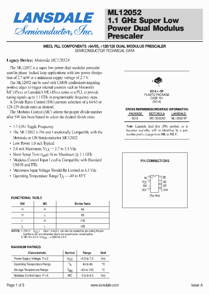 MC12052AD_4111270.PDF Datasheet