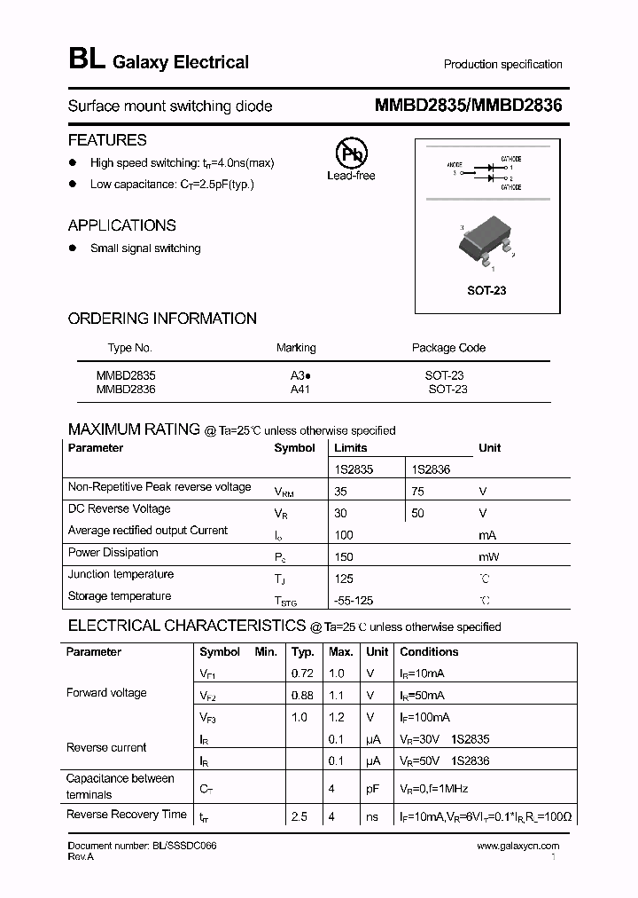 MMBD2835_4145319.PDF Datasheet