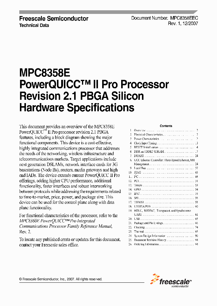 MPC8358_4113732.PDF Datasheet