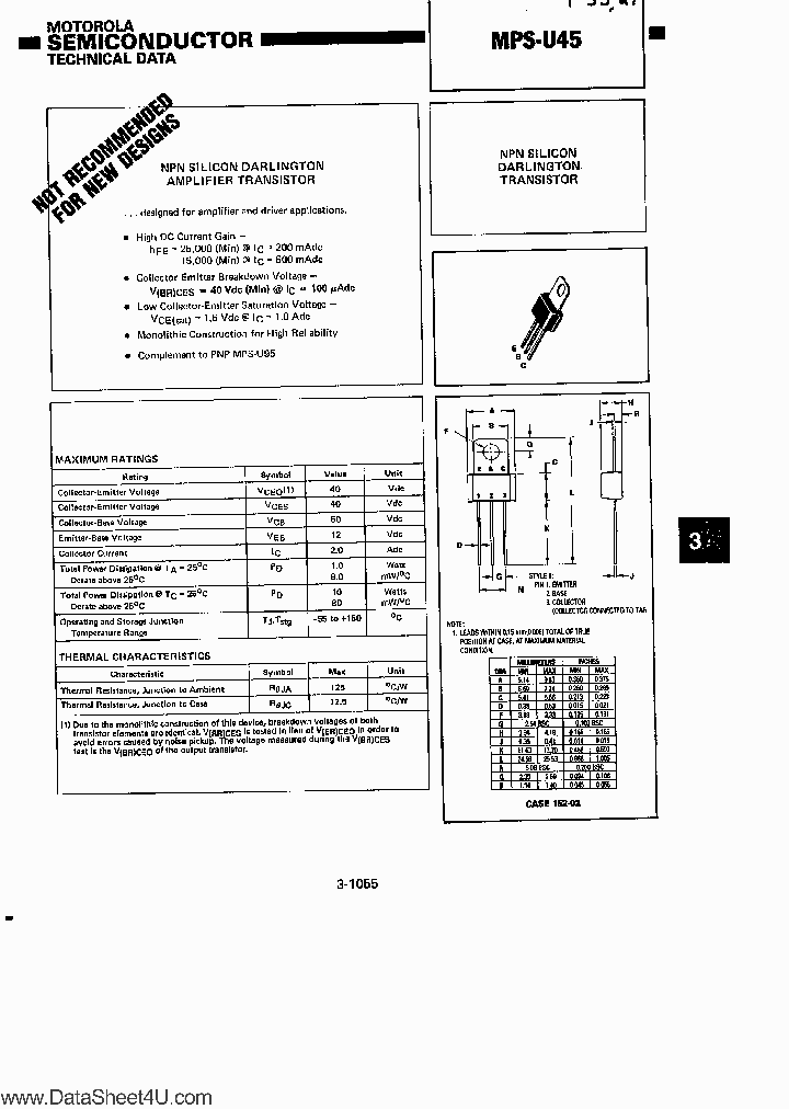 MPSU45_4099873.PDF Datasheet