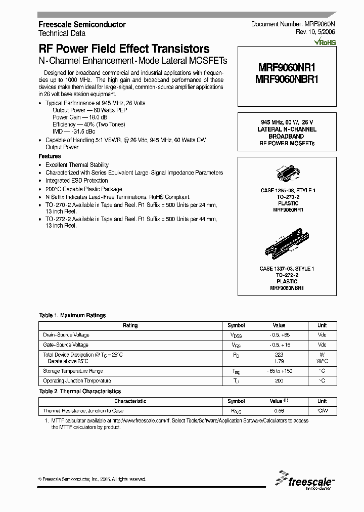 MRF9060NR1_4135852.PDF Datasheet